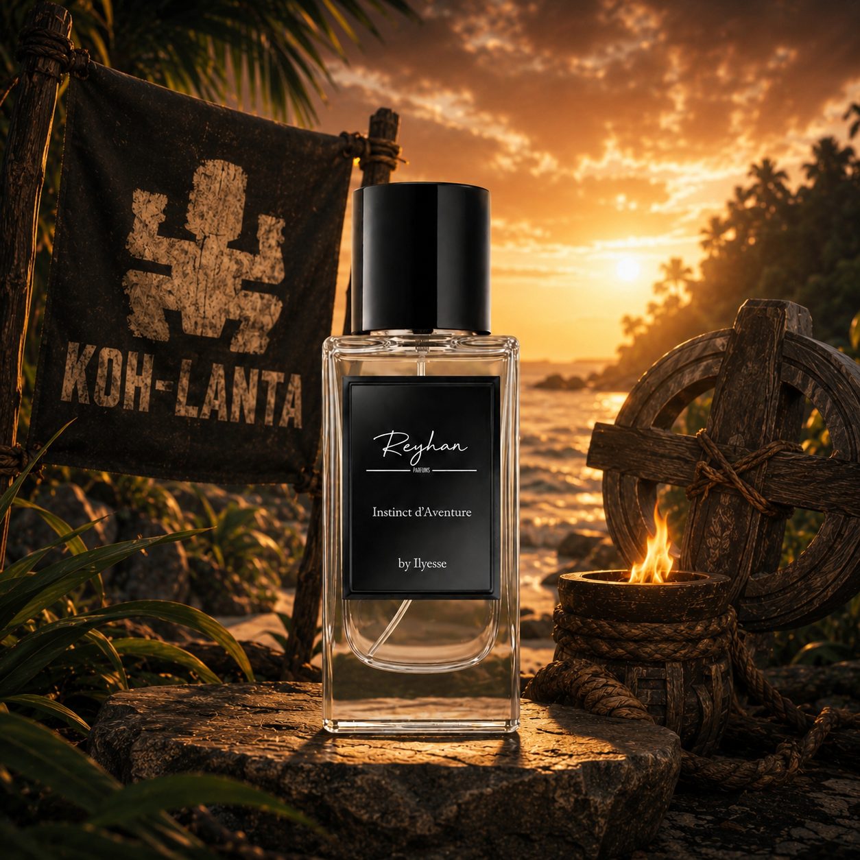 Instinct d’Aventure by Ilyesse – Parfum Mixte – Vanille, Noix de Coco, Palo Santo